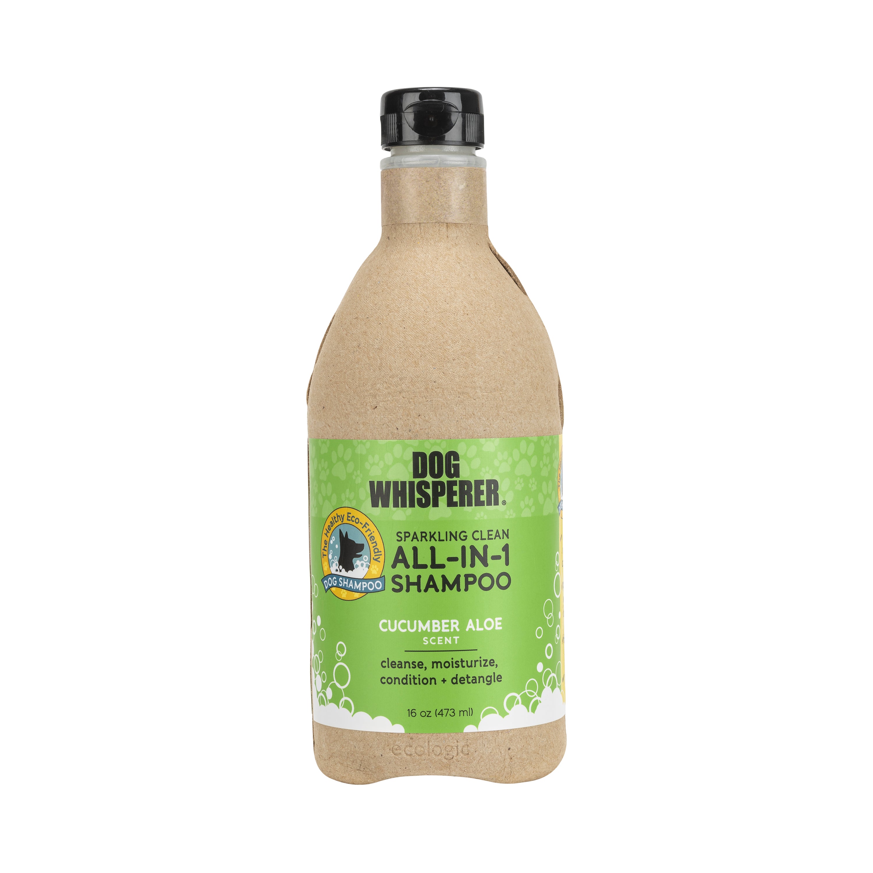 Dog Whisperer All In One Eco friendly Dog Shampoo Cucumber Aloe Sce YAYA Organics