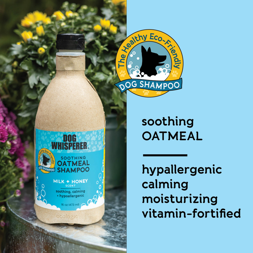 Dog Whisperer® Soothing Oatmeal Eco-friendly Dog Shampoo - Milk & Honey Scent