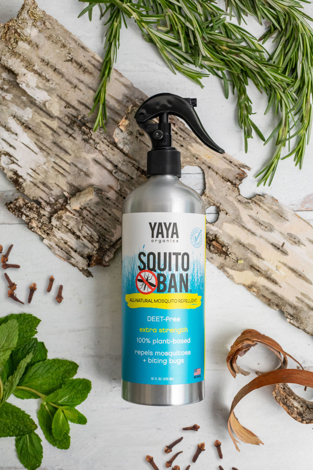 YAYA Organics Tick Ban + Squito Ban Duo Pack | All Natural Tick Repellent and Mosquito Spray Made with Essential Oils, Deet-Free