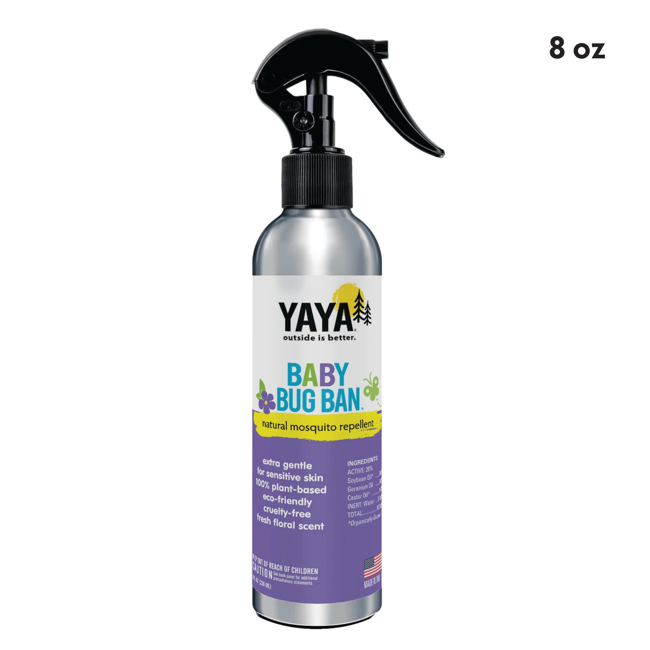 bugaboo bug spray YAYA Organics Baby Bug Ban Natural Bug Repellent for Sensitive Skin