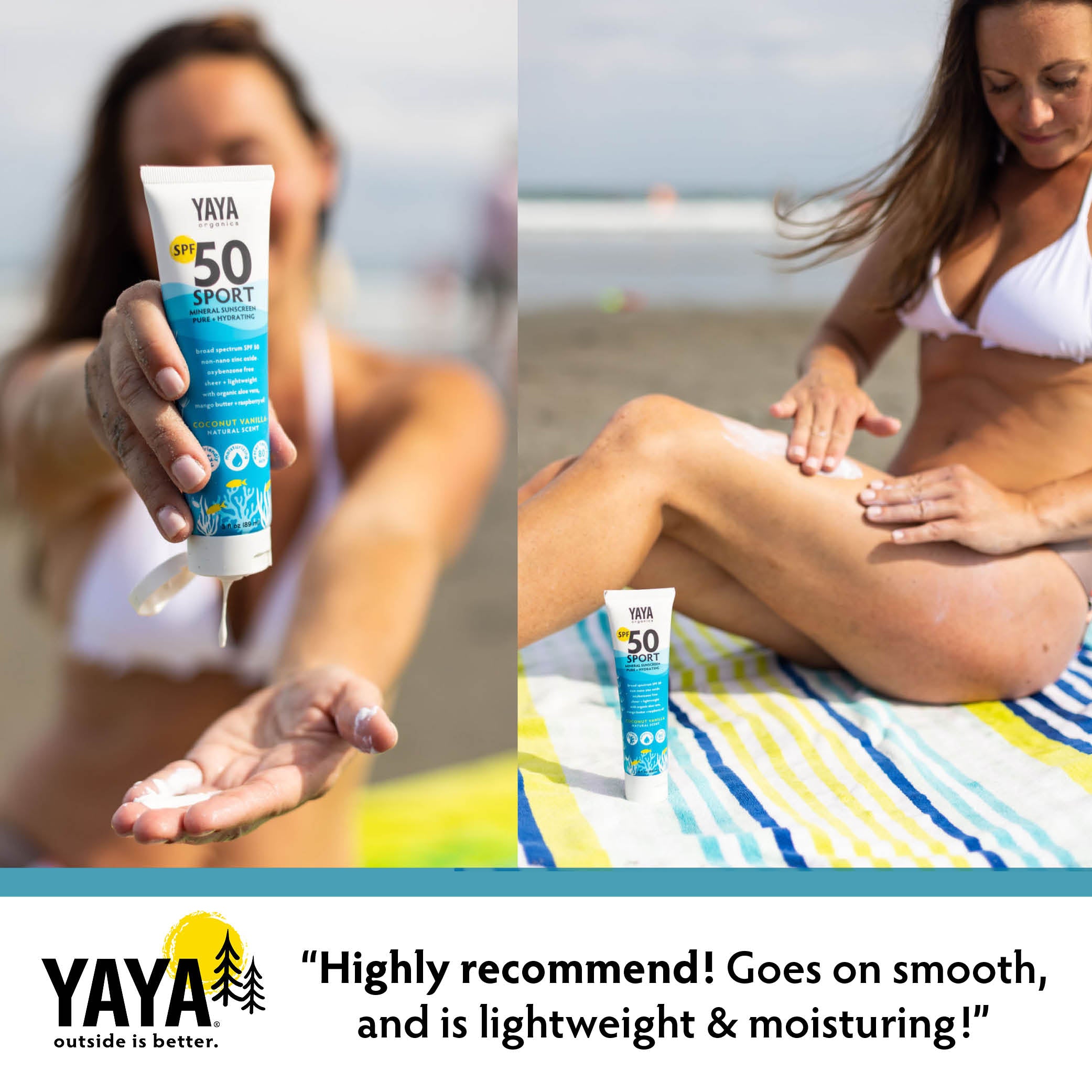 SPORT SPF 50 Mineral Sunscreen (3 oz) – YAYA Organics