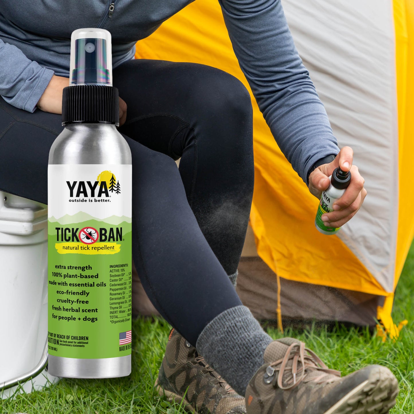 bug repellent for tent Yaya Organics Natural Bug Repellent Sampler (4 oz)