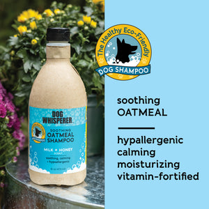 
                
                    Load image into Gallery viewer, Dog Whisperer® Soothing Oatmeal Eco-friendly Dog Shampoo - Milk &amp;amp; Honey Scent
                
            
