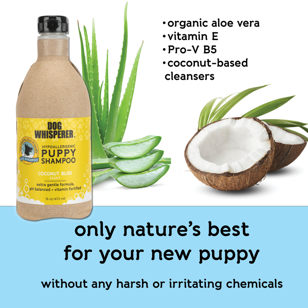 Dog Whisperer® Hypoallergenic Puppy Eco-friendly Dog Shampoo - Coconut Bliss Scent