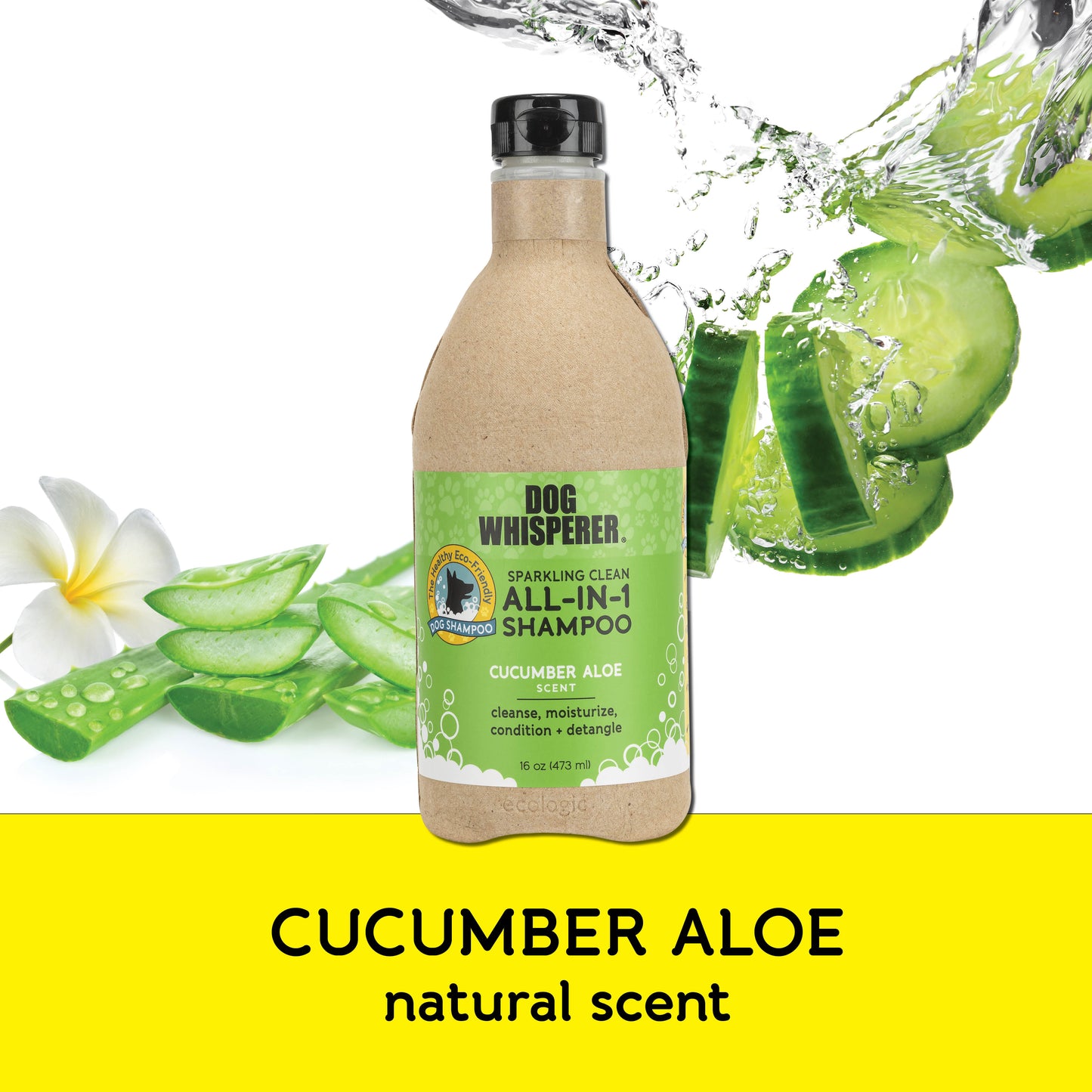 
                  
                    Dog Whisperer® All-In-One Eco-friendly Dog Shampoo - Cucumber Aloe Scent
                  
                