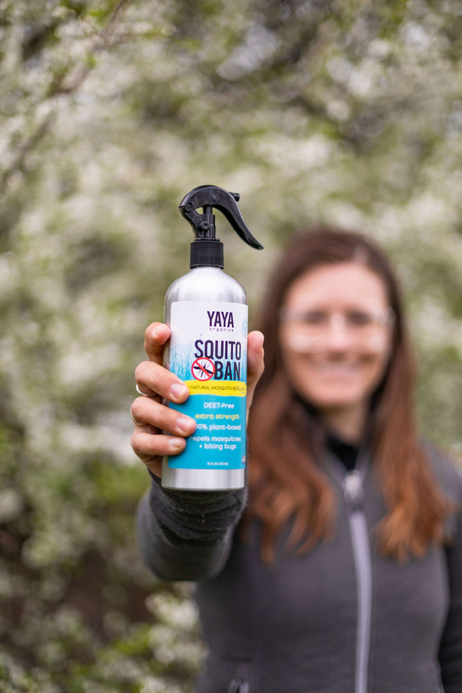 SQUITO BAN® All-Natural Mosquito Repellent (16 oz) + Refill Bundle